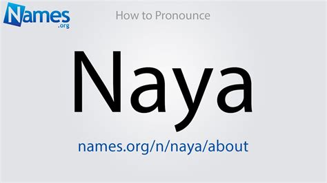 how to spell naya